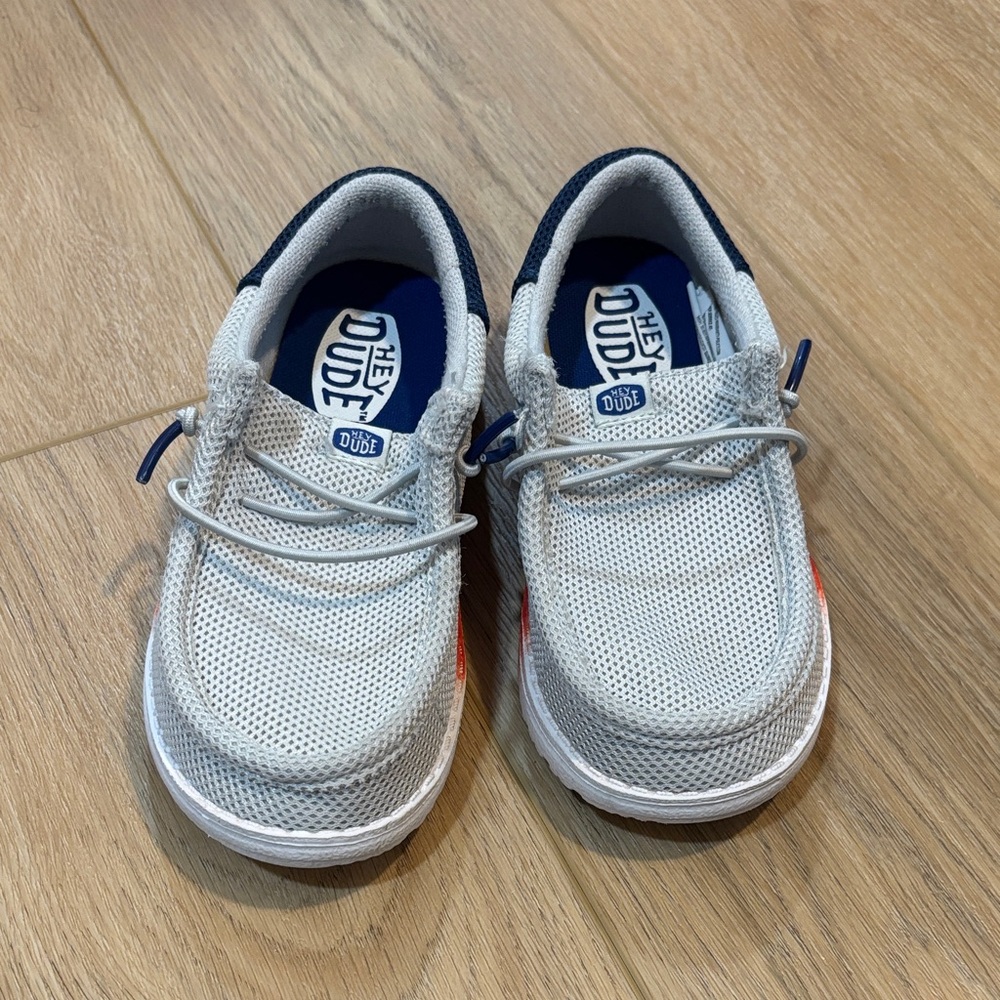 Hey Dude Kids' Light Gray Sneakers